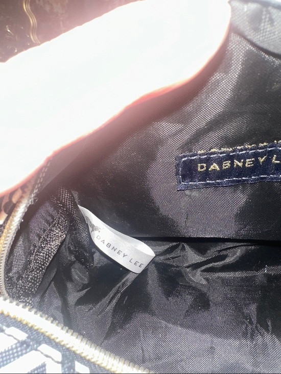 Dabney Lee Black and White Zebra Zigzag Cosmetic Bag NWOT - Picture 6 of 10